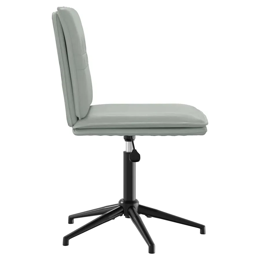 Chaise à manger Gris clair Velours - 4