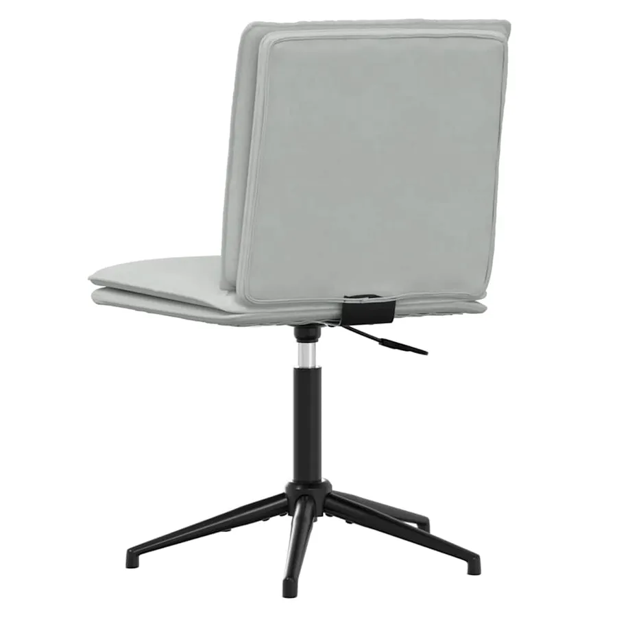 Chaise à manger Gris clair Velours - 5