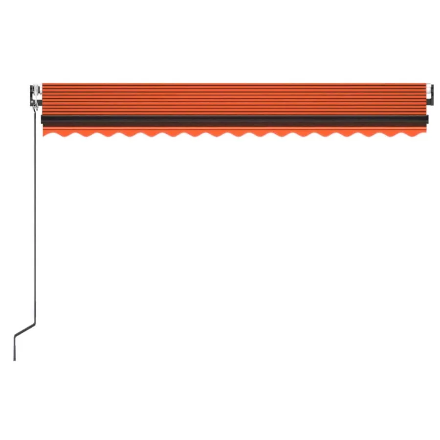Auvent rétractable automatique 400x350 cm Orange et marron - 4