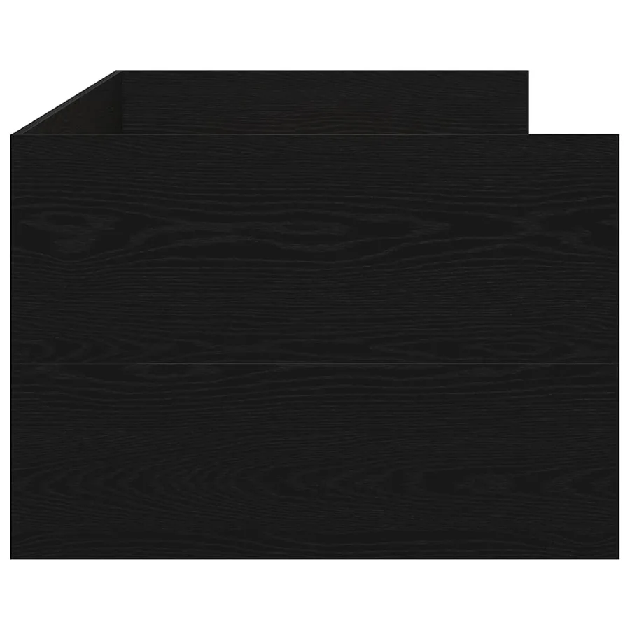 Lit d'appoint Chêne noir 90 x 200 cm Bois d'ingénierie - 5