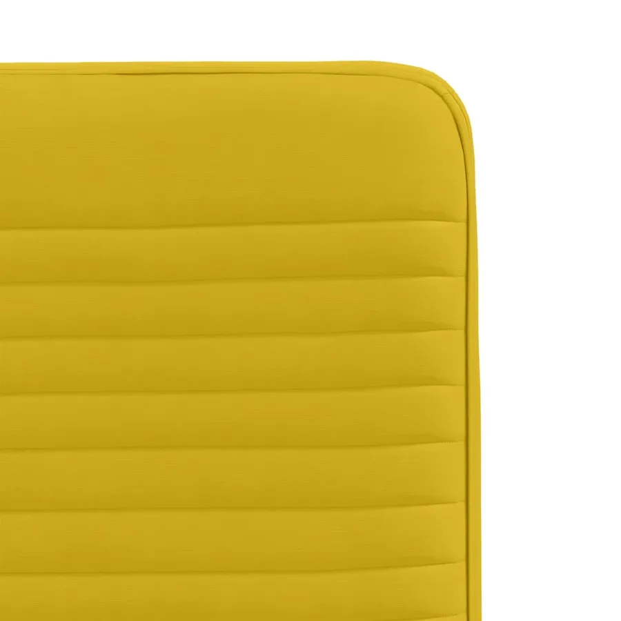Chaises à manger lot de 2 Jaune Velours - 7