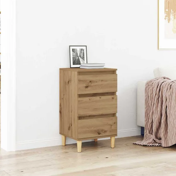 Cabinet de chevet Chêne artisanal 40 x 35 x 70 cm