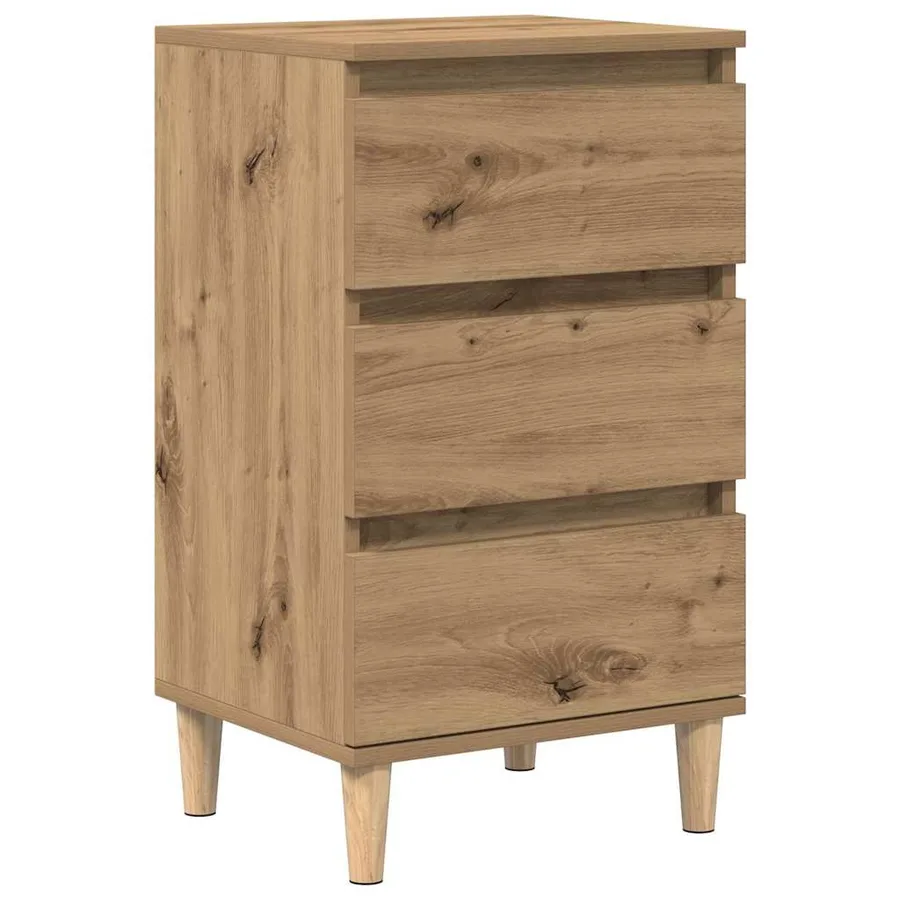 Cabinet de chevet Chêne artisanal 40 x 35 x 70 cm - 2
