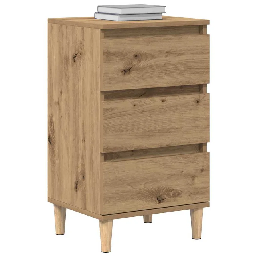 Cabinet de chevet Chêne artisanal 40 x 35 x 70 cm - 3