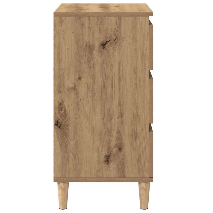 Cabinet de chevet Chêne artisanal 40 x 35 x 70 cm - 7