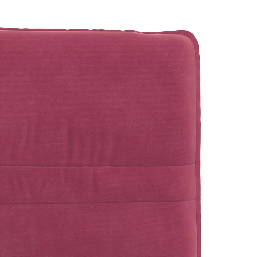 Chaises à manger lot de 4 Rouge bordeaux Velours - 7