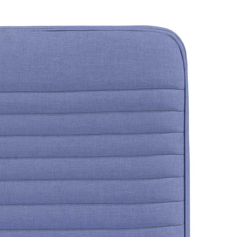 Chaises à manger lot de 2 bleu jean tissu - 7