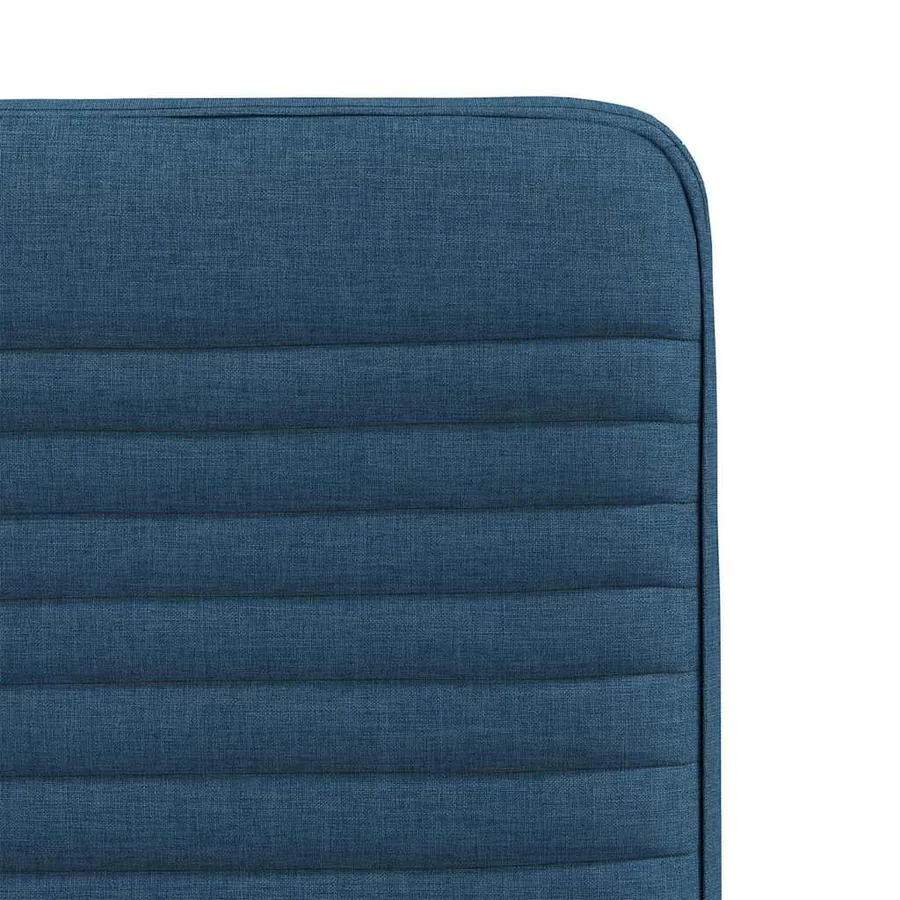 Chaises à manger lot de 6 bleu tissu - 7