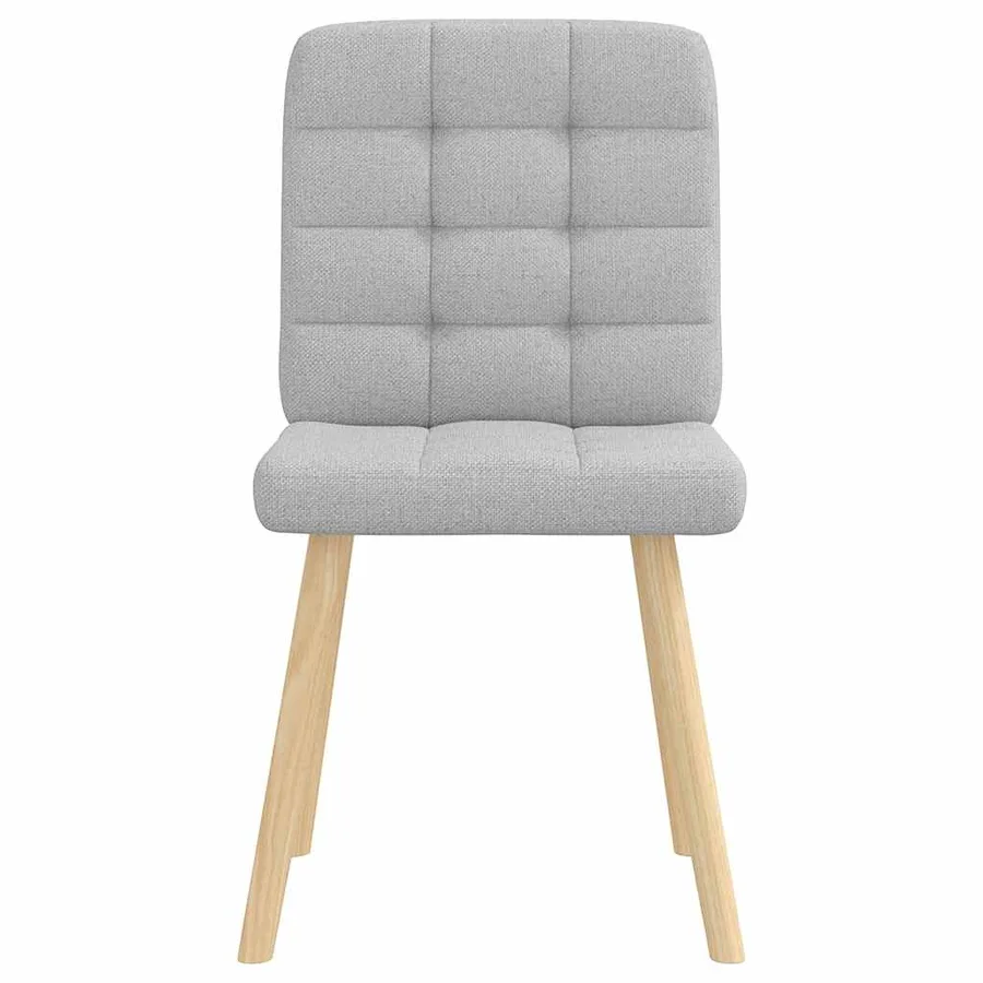 Chaises à manger lot de 2 gris nuage tissu - 3