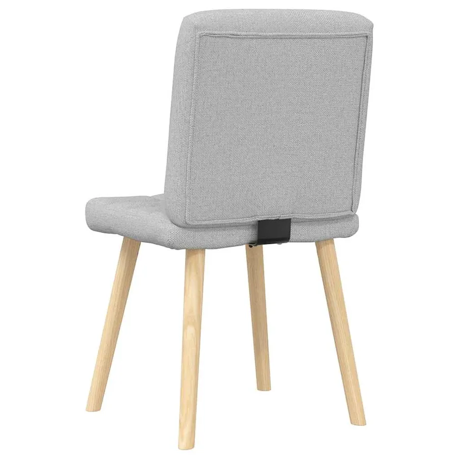 Chaises à manger lot de 2 gris nuage tissu - 6