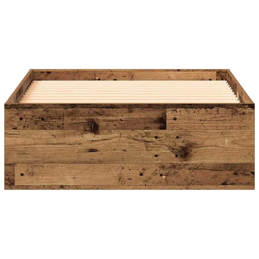 Cadre de lit Bois Ancien 100 x 200 cm Bois d'ingénierie - 5