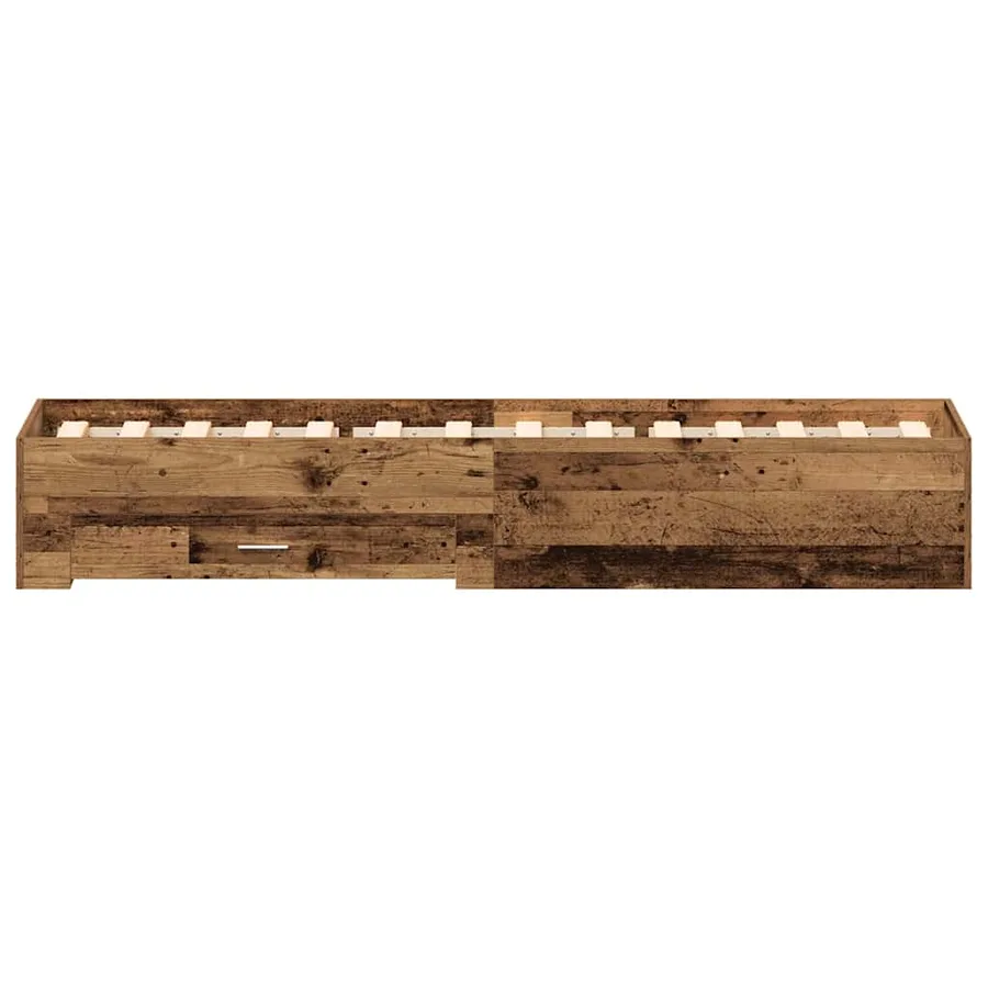 Cadre de lit Bois Ancien 100 x 200 cm Bois d'ingénierie - 6