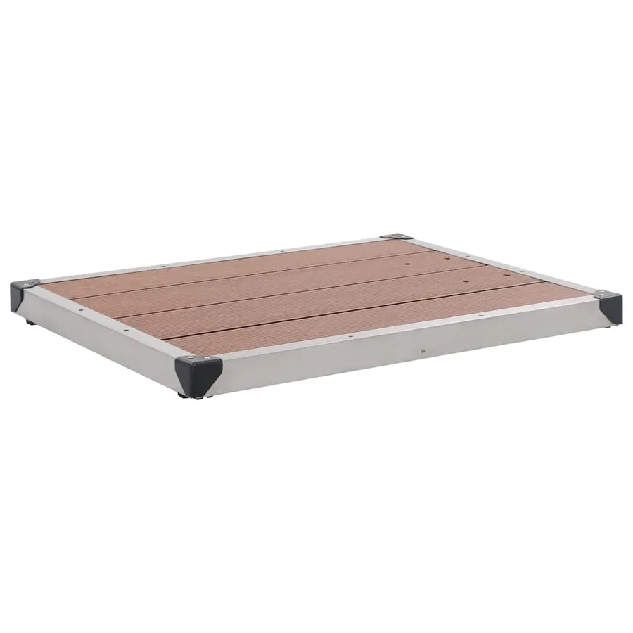 Douche de jardin avec base marron 220 cm Acier inoxydable - 12