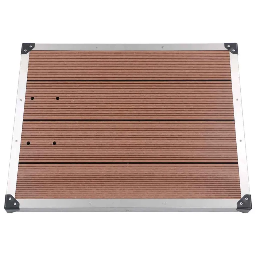 Douche de jardin avec base marron 220 cm Acier inoxydable - 13