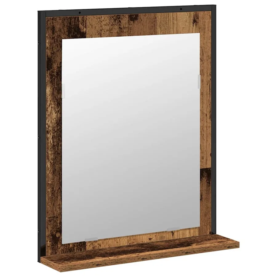 Ensemble de mobilier de salle de bain avec porte 2 pcs Marron - 5