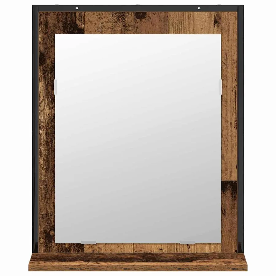 Ensemble de mobilier de salle de bain avec porte 2 pcs Marron - 7