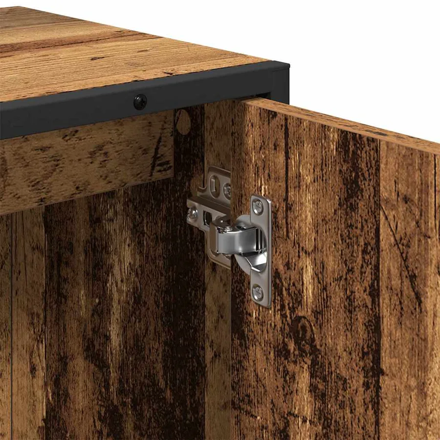 Ensemble de mobilier de salle de bain avec porte 2 pcs Marron - 8