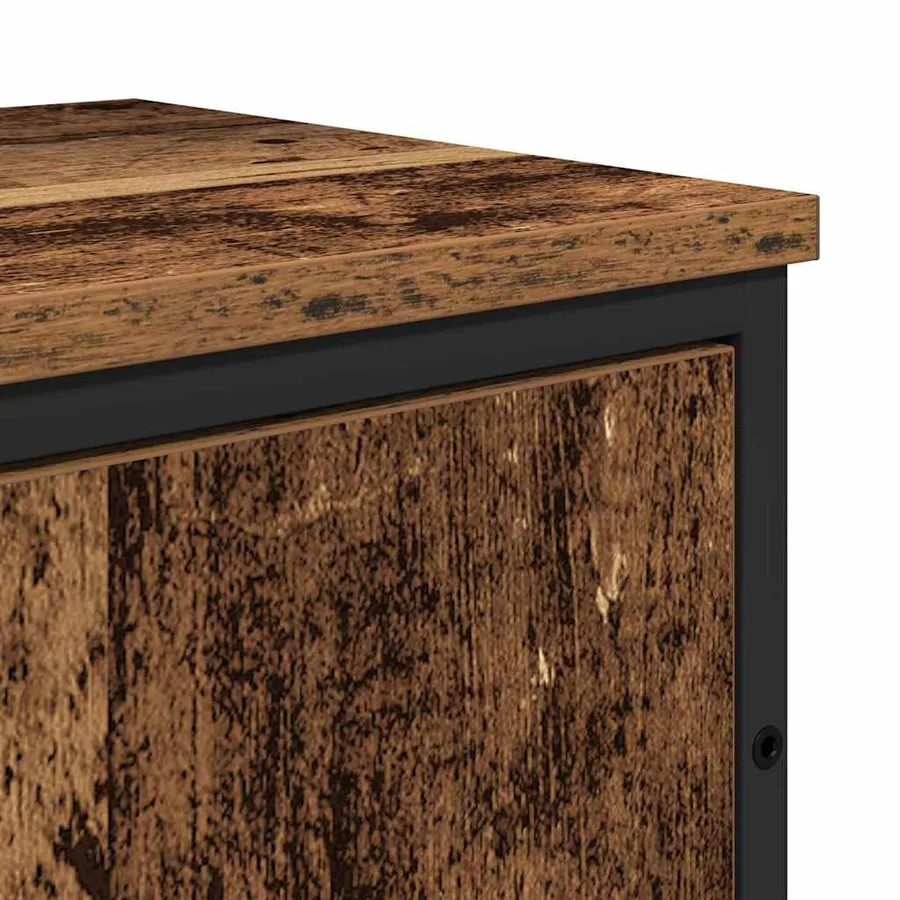 Ensemble de mobilier de salle de bain avec porte 2 pcs Marron - 9