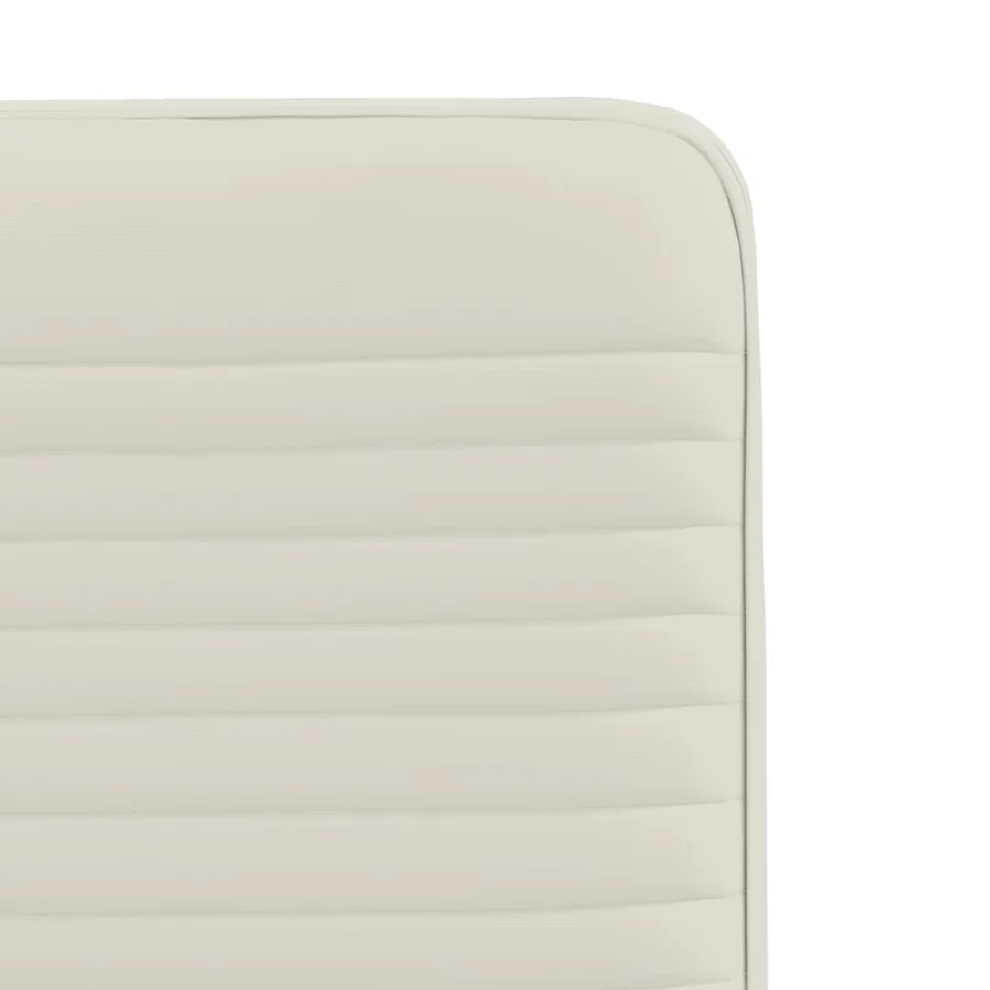 Chaises à manger lot de 2 Crème Velours - 7