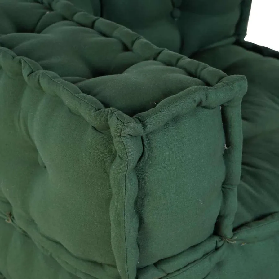 Canapé modulaire vert 70x70x54 tissu - 12