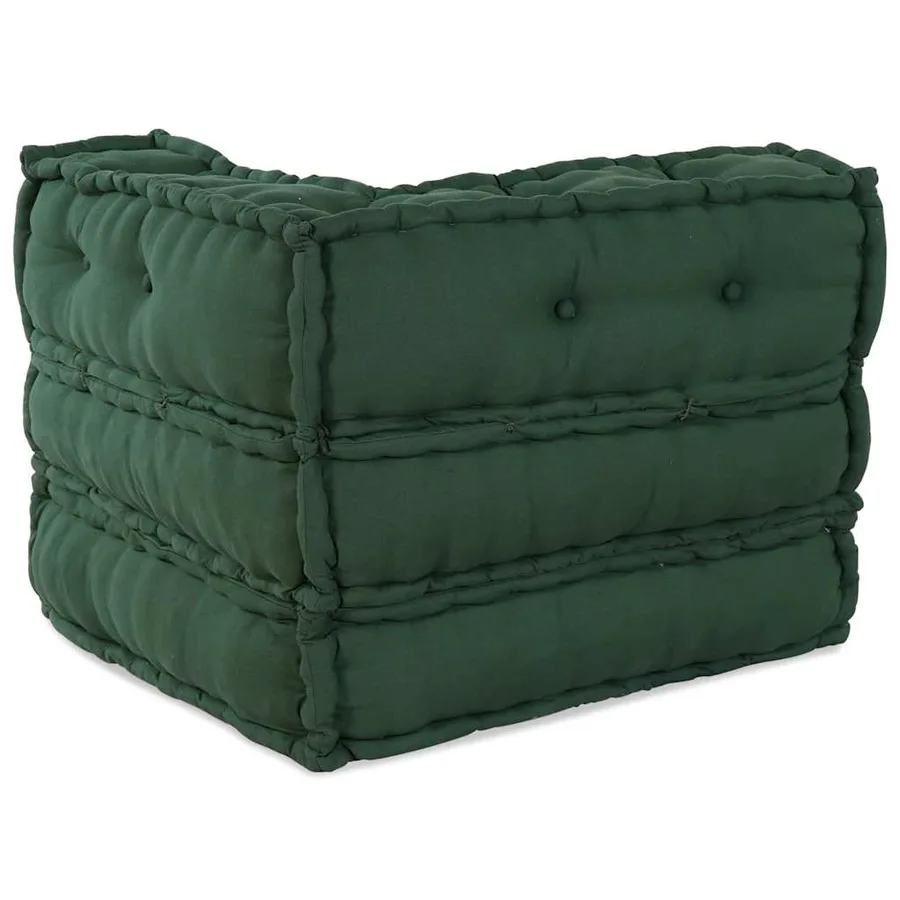 Canapé modulaire vert 70x70x54 tissu - 9