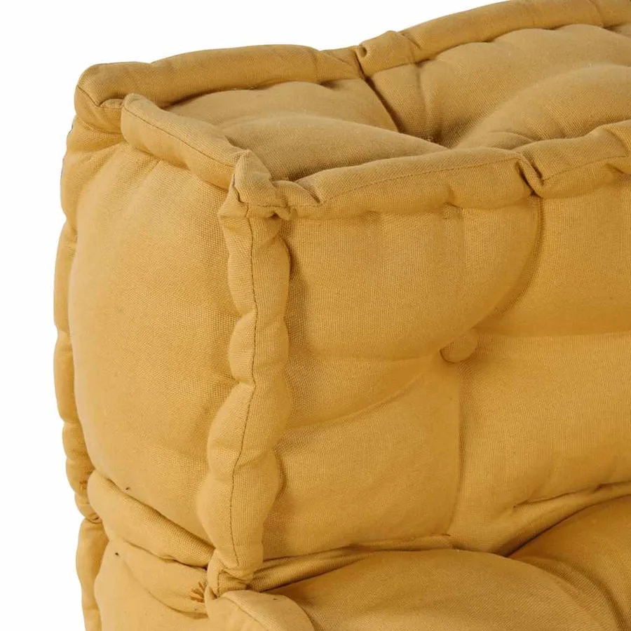 Canapé modulaire jaune 70x70x54 tissu - 12