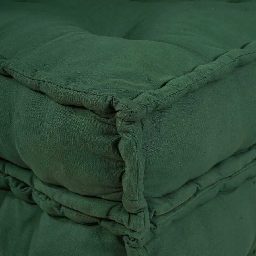 Unité de canapé modulaire 4 pcs Vert Tissu - 10