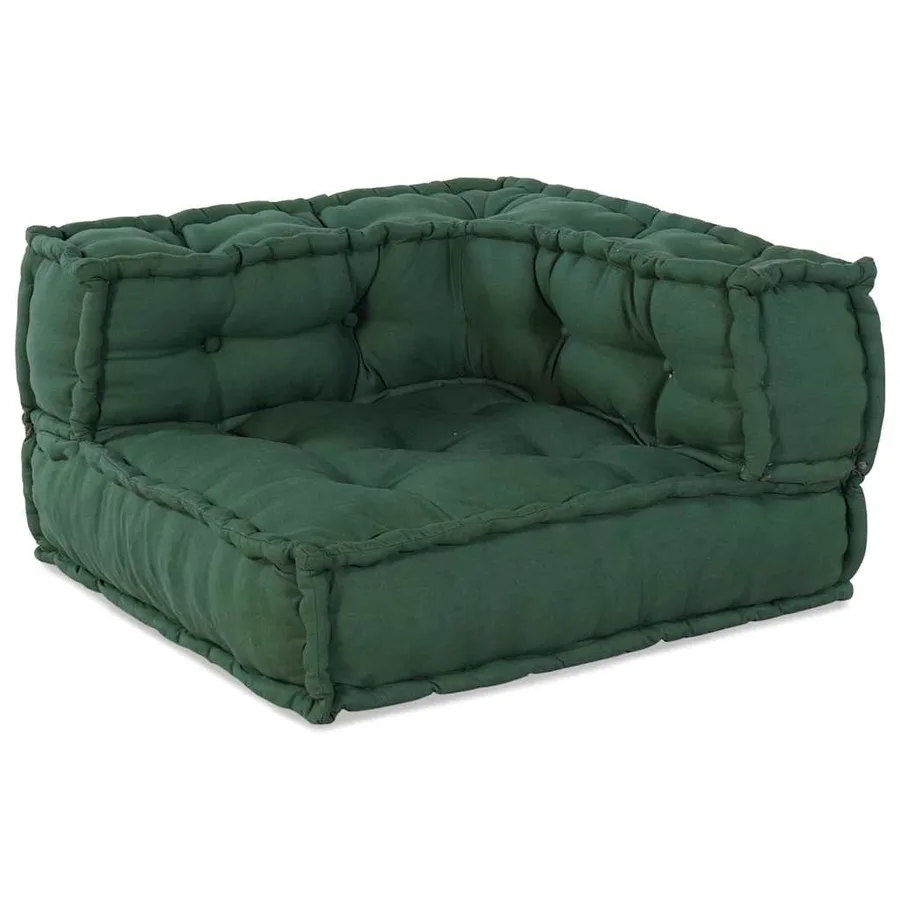 Unité de canapé modulaire 4 pcs Vert Tissu - 4