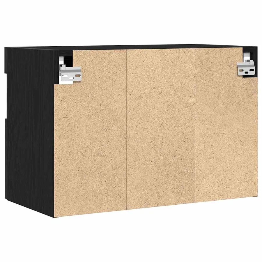 Meuble TV mural avec LED 2 pcs Chêne noir 60 x 30 x 40 cm - 11