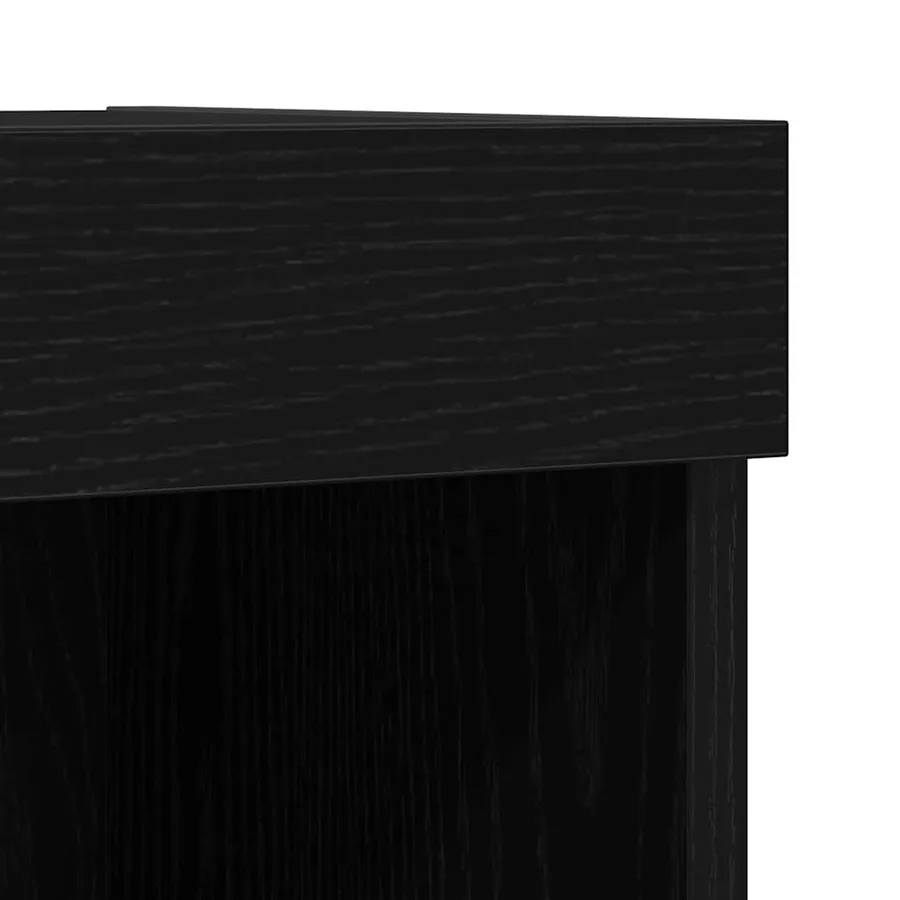 Meuble TV mural avec LED 2 pcs Chêne noir 60 x 30 x 40 cm - 12