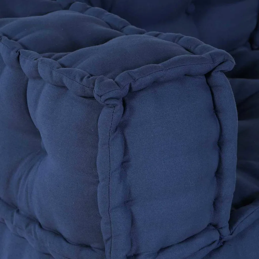 Unité de canapé modulaire 3 pcs Indigo 140 x 70 x 36 cm Tissu - 7