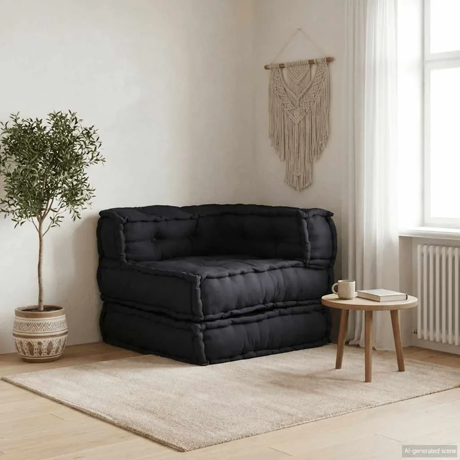 Canapé modulaire anthracite 70x70x54 tissu