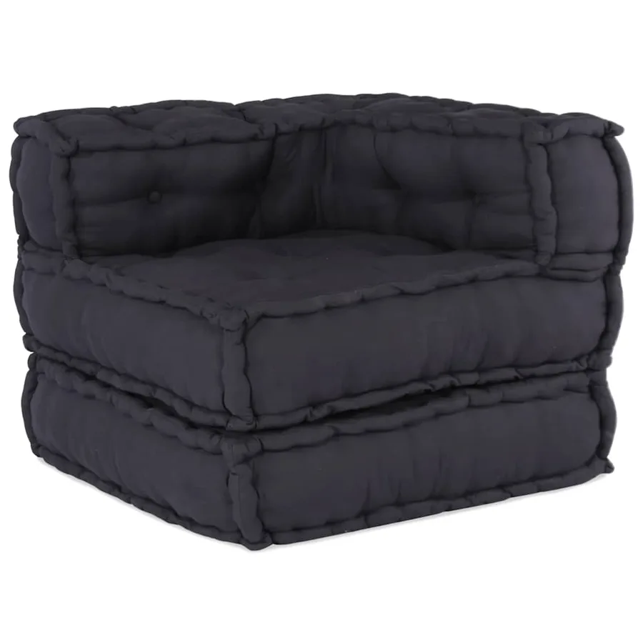 Canapé modulaire anthracite 70x70x54 tissu - 2