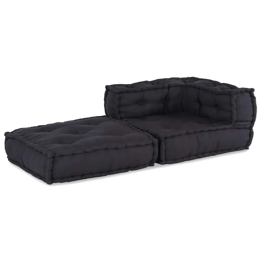 Canapé modulaire anthracite 70x70x54 tissu - 6