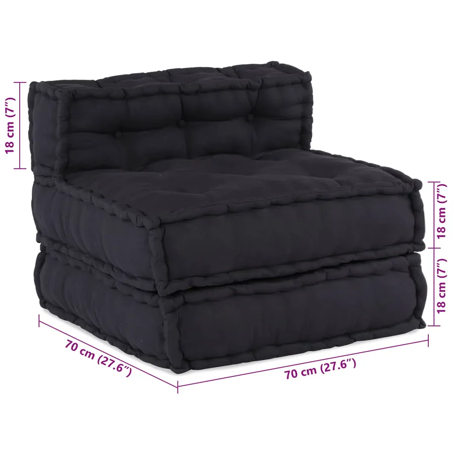 Unité de canapé modulaire 3 pcs Anthracite Tissu - 14