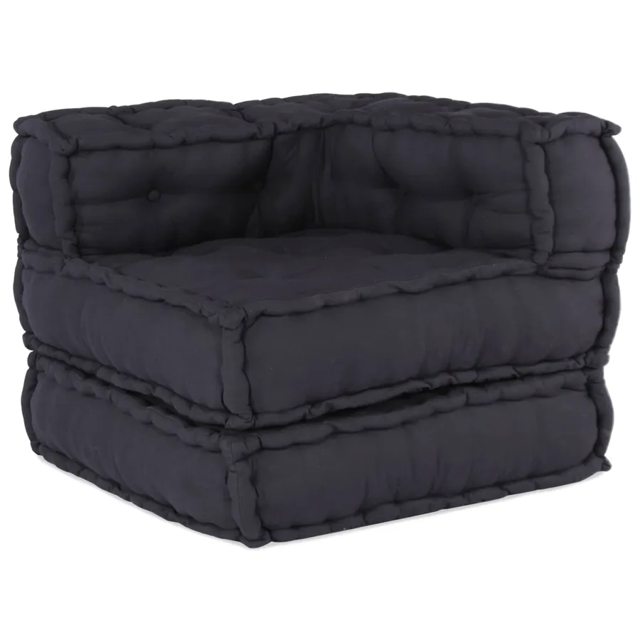 Unité de canapé modulaire 3 pcs Anthracite Tissu - 4