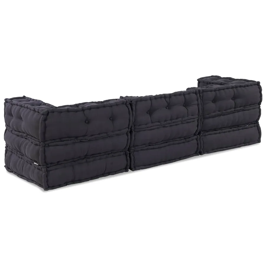 Unité de canapé modulaire 3 pcs Anthracite Tissu - 9