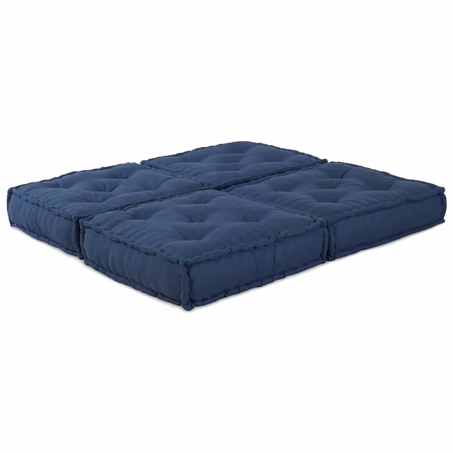 Unité de canapé modulaire 2 pcs Indigo 140 x 70 x 36 cm Tissu - 2
