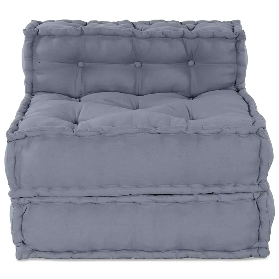 Unité de canapé modulaire Gris 70 x 70 x 56 cm Tissu - 7
