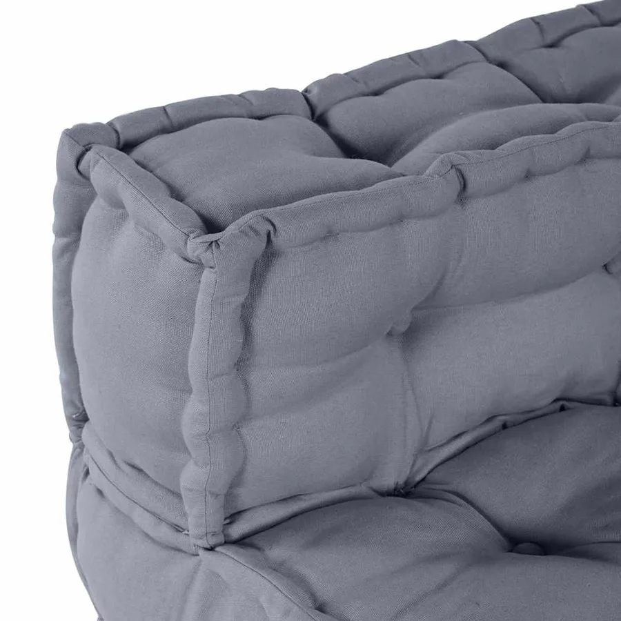 Unité de canapé modulaire Gris 70 x 70 x 56 cm Tissu - 9