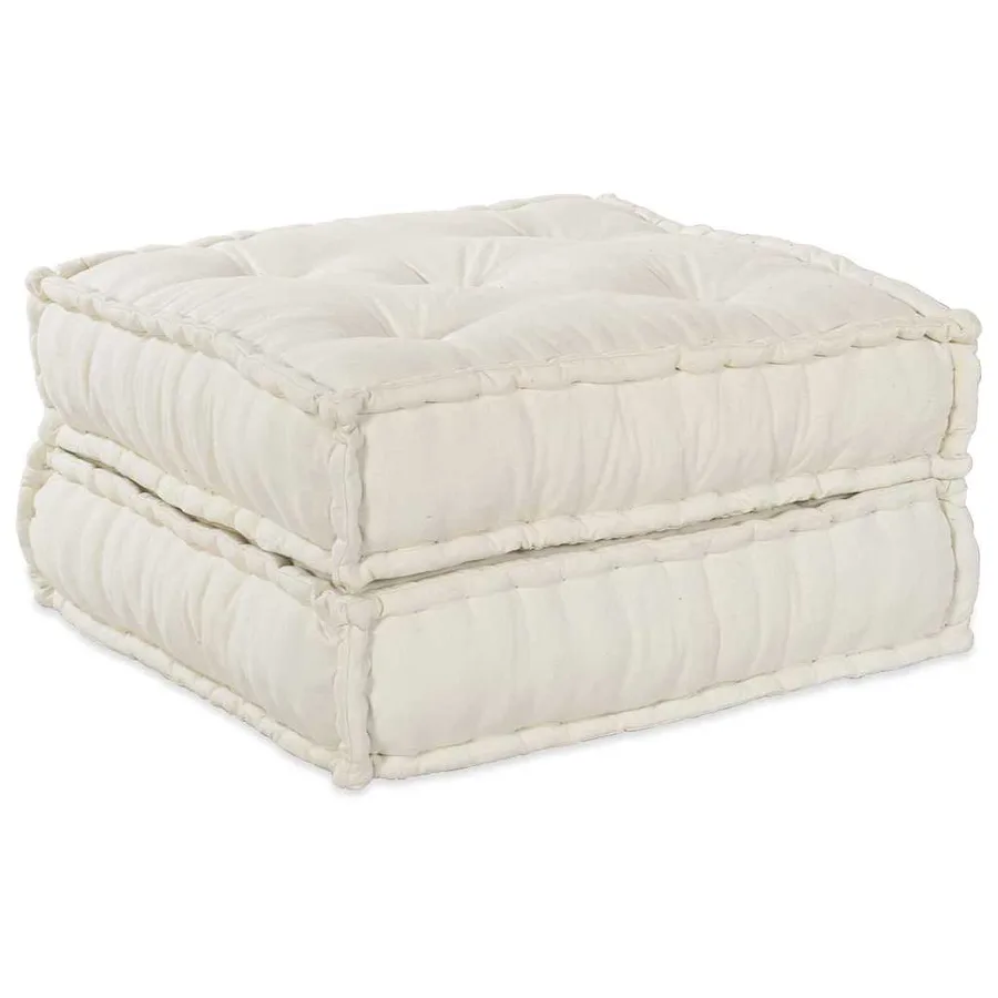 Unité de canapé modulaire 2 pcs Crème 140 x 70 x 36 cm Tissu - 2