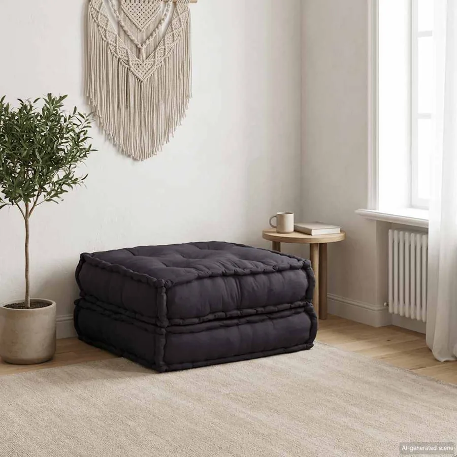 Canapé modulaire anthracite 70x70x36 tissu