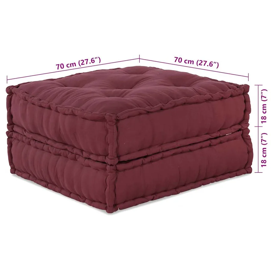 Canapé modulaire marron 70x70x36 tissu - 11