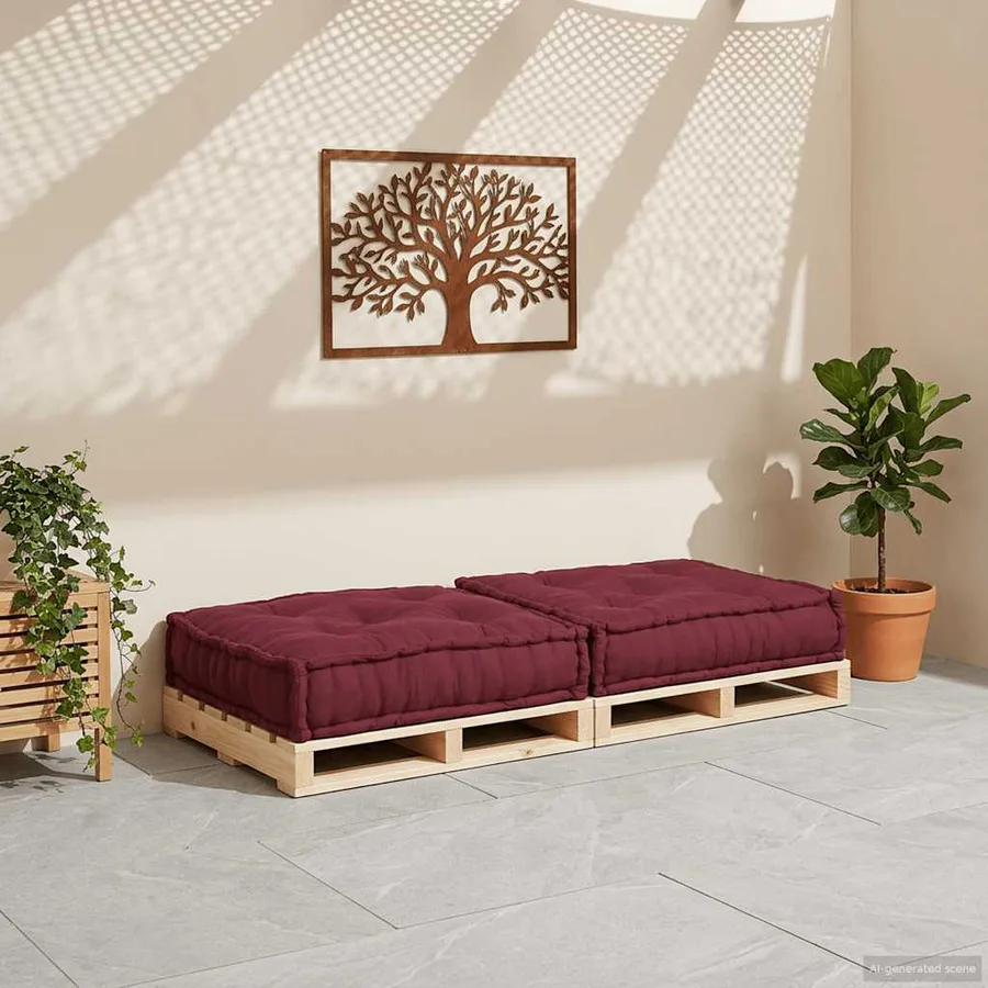 Canapé modulaire marron 70x70x36 tissu - 3