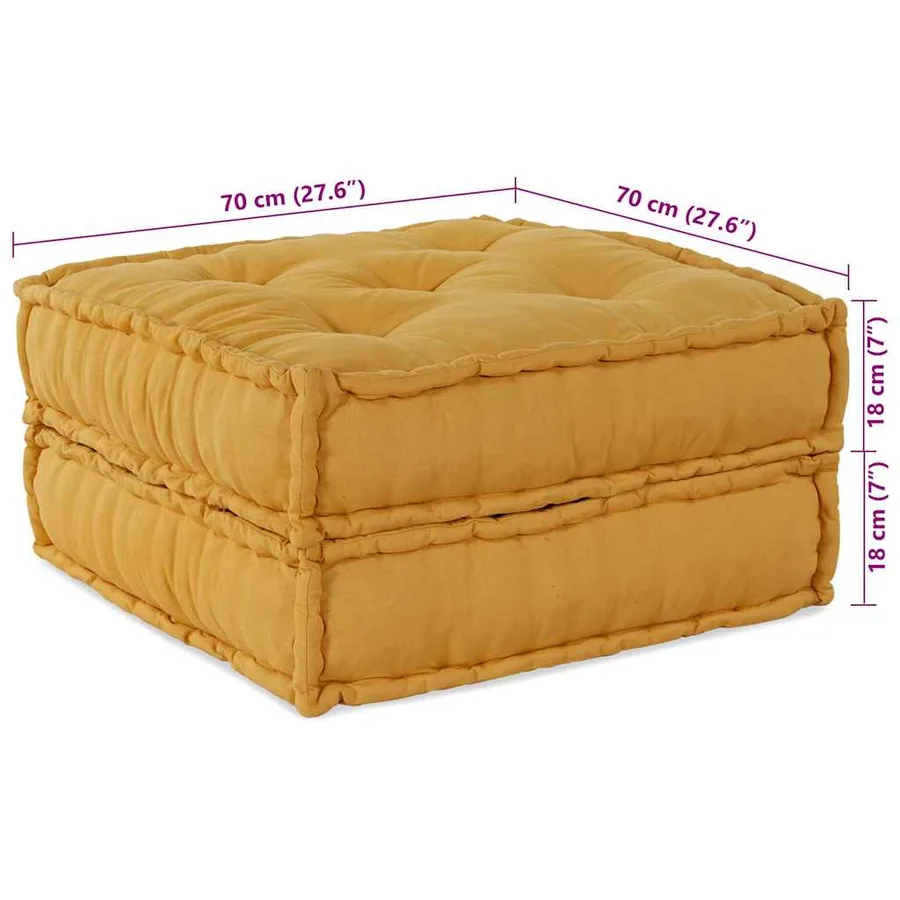 Unité de canapé modulaire 4 pcs Jaune Tissu - 14