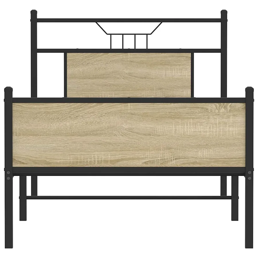 Cadre de lit sans matelas chêne sonoma 90x200 cm - 6