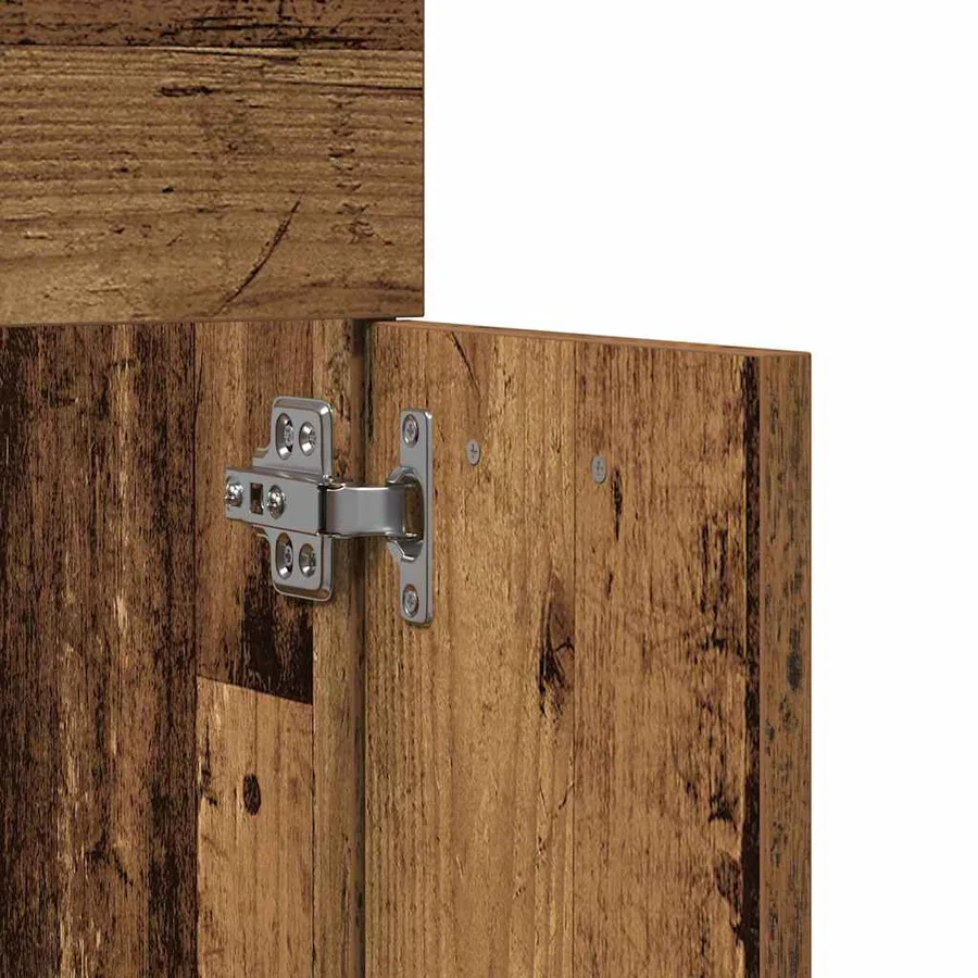 Ensemble de mobilier de salle de bain 4 pcs Bois ancien - 9