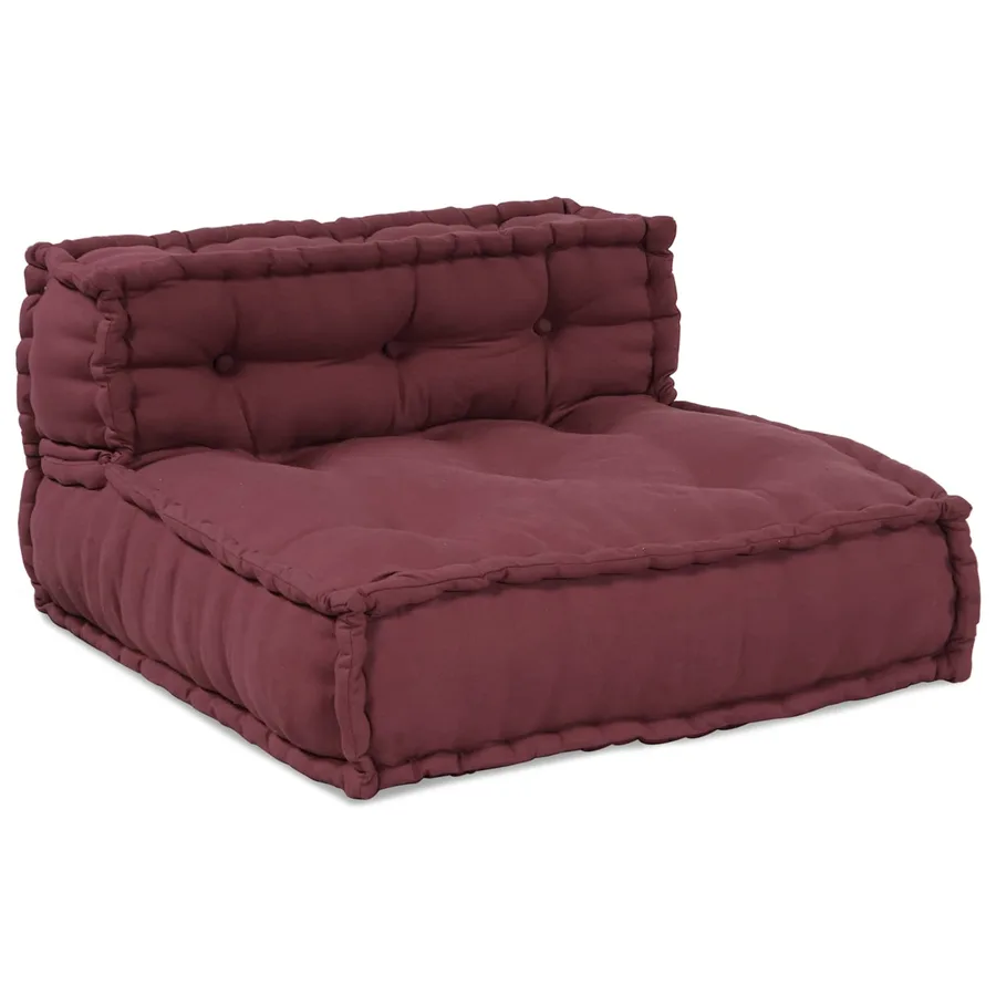 Unité de canapé modulaire 4 pcs Marron Tissu - 2