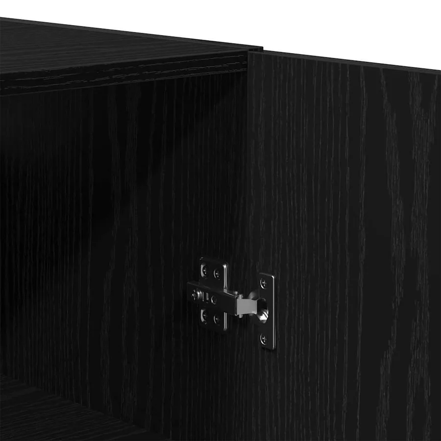 Armoire Murale Montage mural 2 pcs Chêne noir 69,5 x 34 x 90 cm - 10