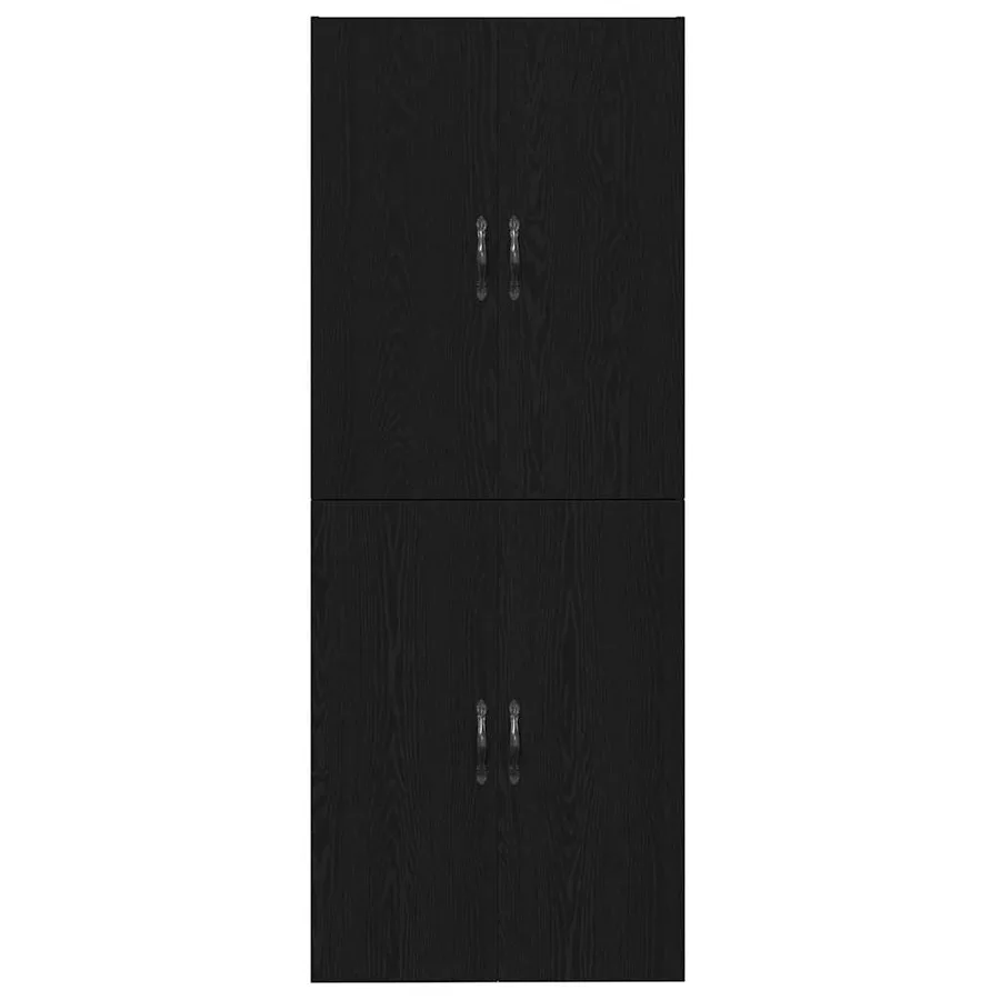 Armoire Murale Montage mural 2 pcs Chêne noir 69,5 x 34 x 90 cm - 6